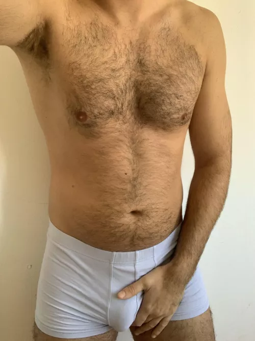 What would you lick first, my armpit or my bulge?