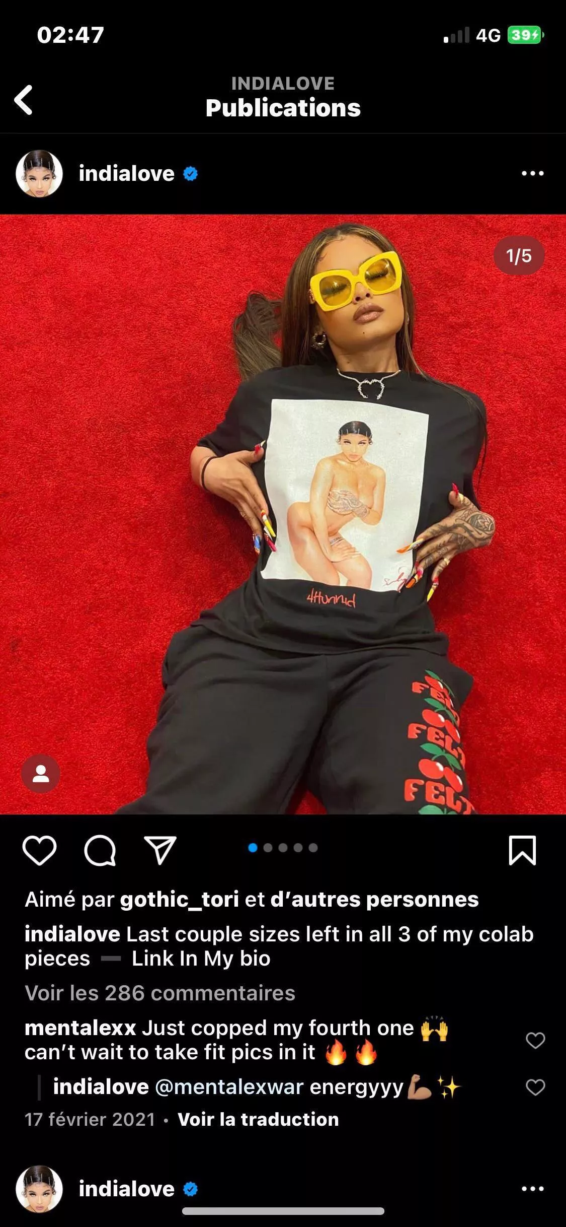 Who got the pic in her shirt or where can i find it plz ?