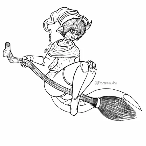 Witchy Elvith (WIP) By: (Me/Frozensmudge)