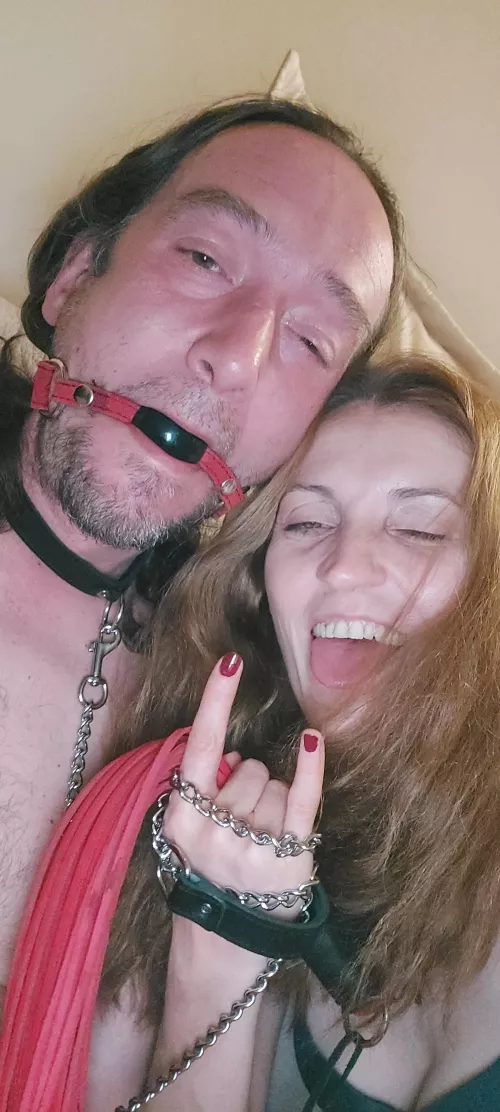 with my sub waiting for a gay guy to abuse my sub bi bottom