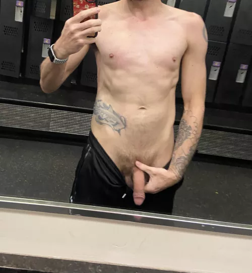 A softie in the locker room. Then I jacked in the shower. :)