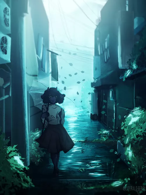 Alleyway [OC @LiteralDeerIRL]