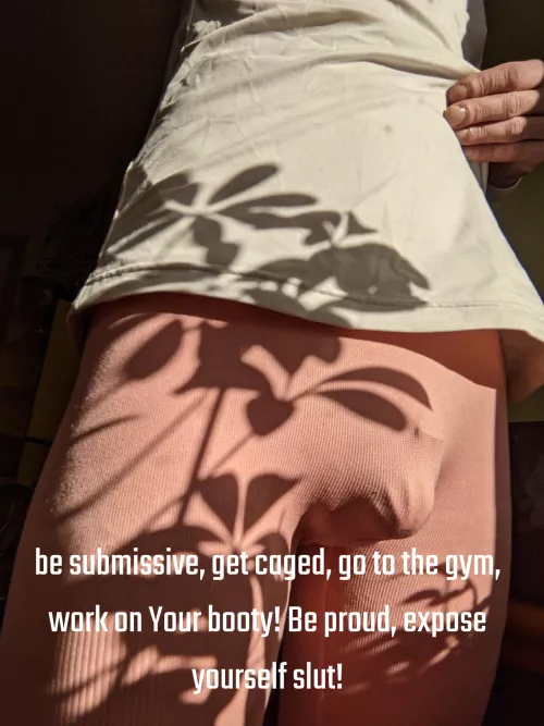 appropriate outfit for the gym. Gotta work on that booty sluts!