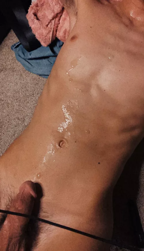 big load got it my mouth and melted on my body