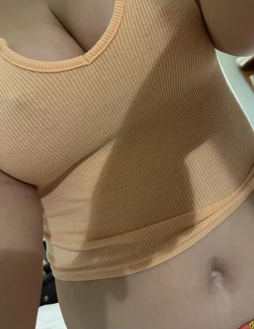 Braless and belly out what a combo hehe