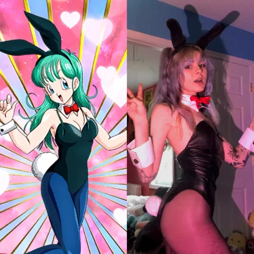 bulma bunny!! not exact but i tried <3
