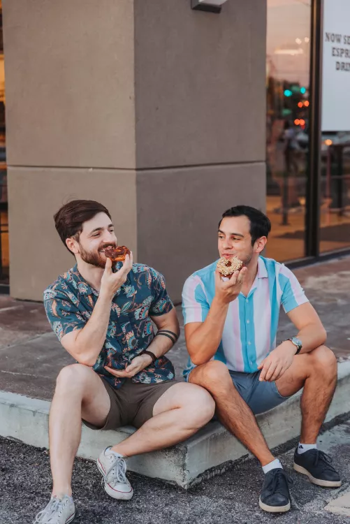 Donut date with my husband 🍩 almost 6 years together and loving every minute of it 💙