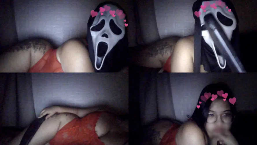 (f) Ghostface is seducing you to become her first victim