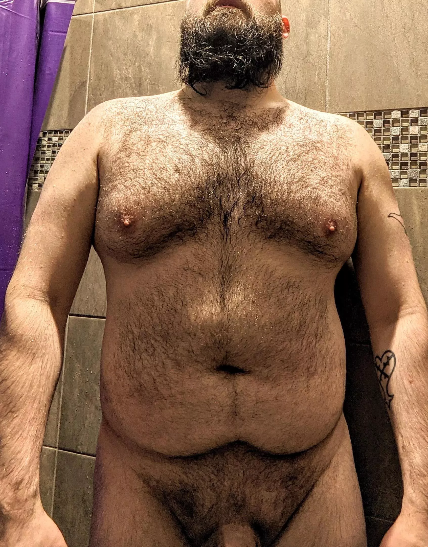 Feeling good after a workout.