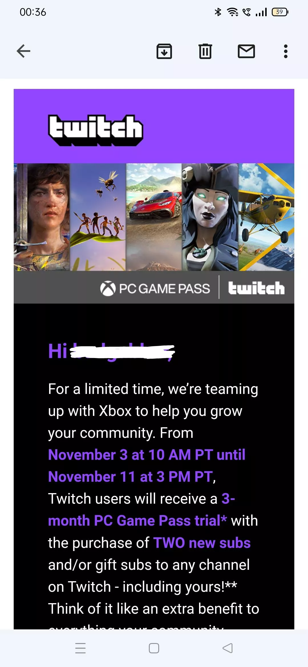 Great offer for viewers