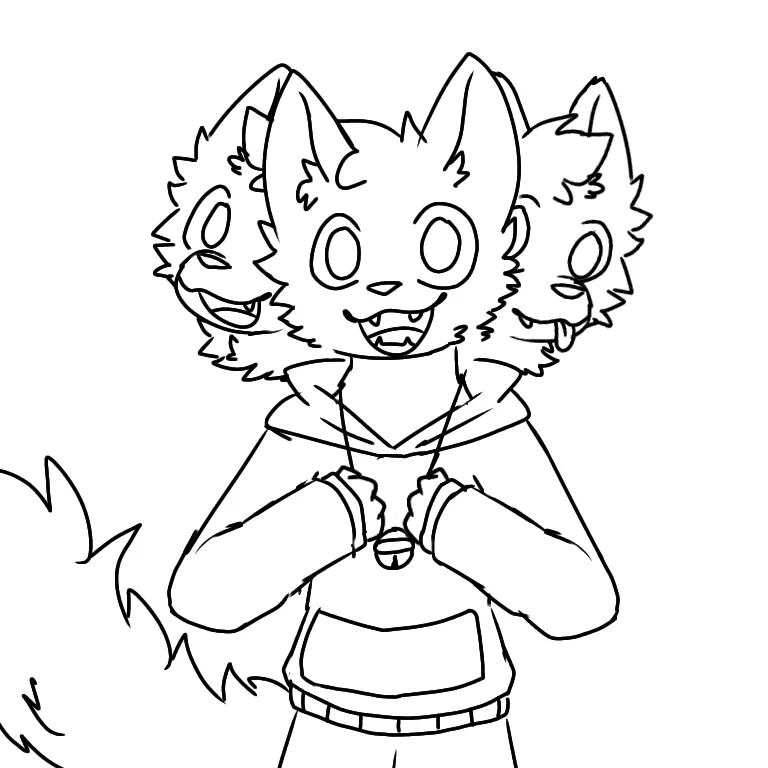 heyo, i figured people liked sketches like this instead of colored version so here's my first attempt at a cerberus :3