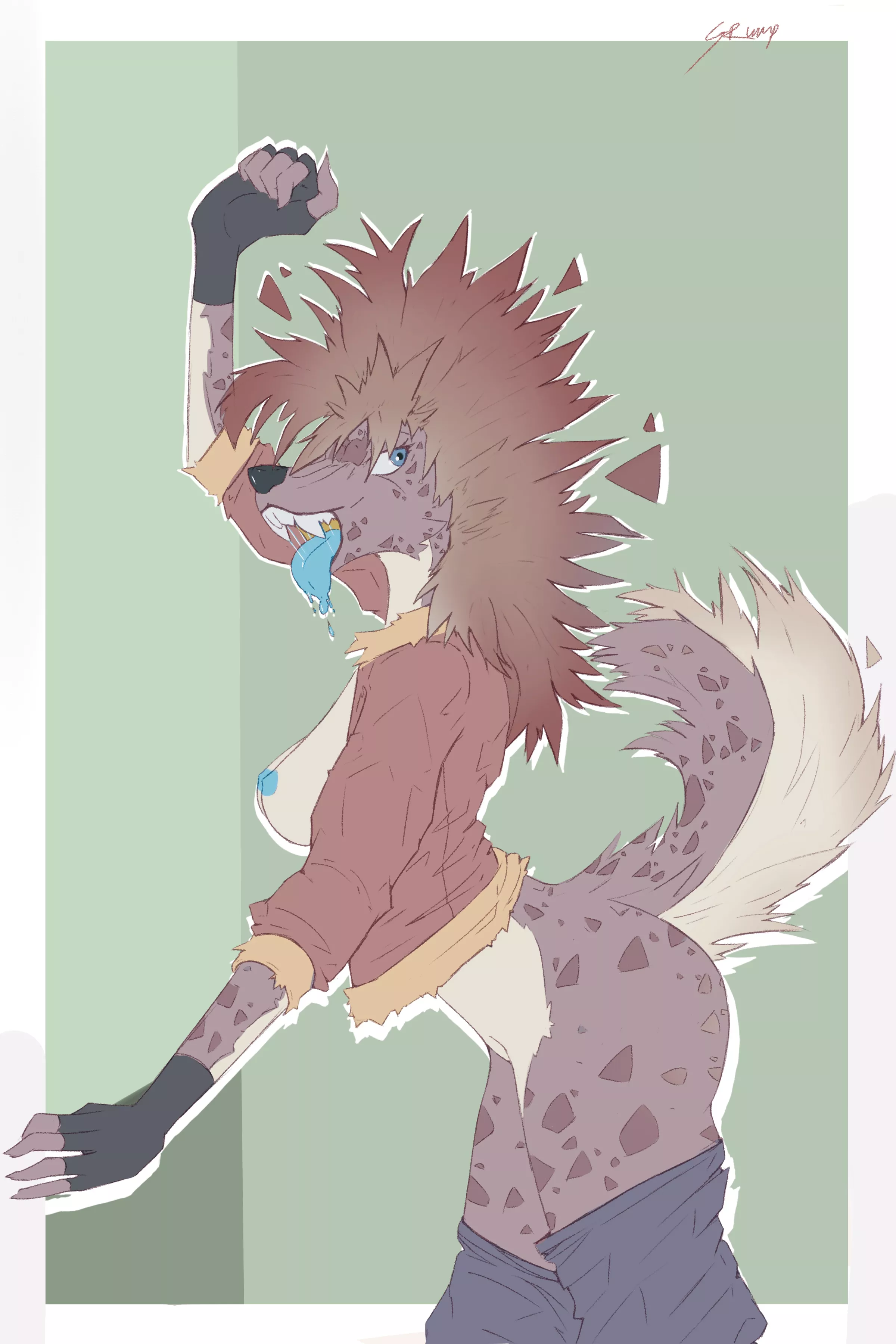 Hyena Girls are fine [F] (art by me)