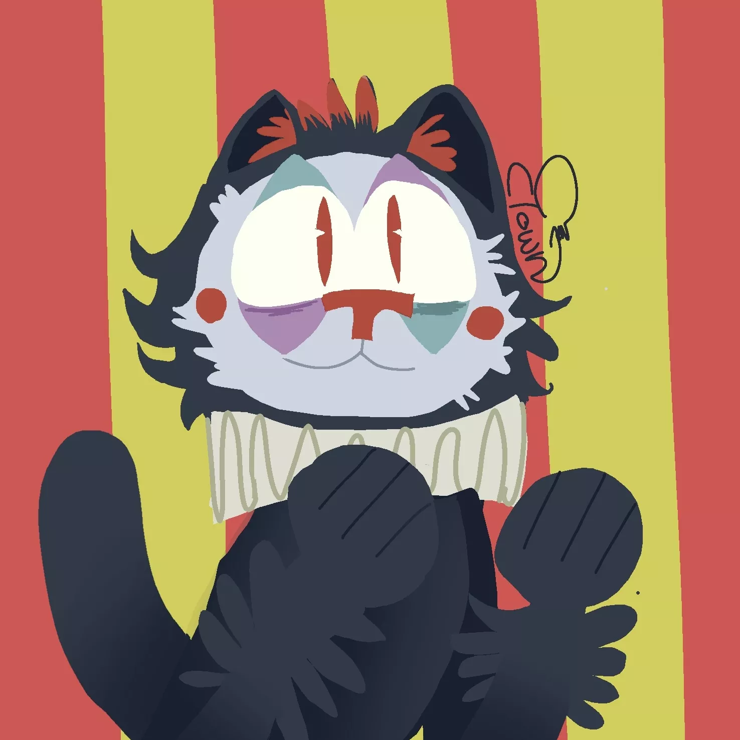 I drew my fursona :]