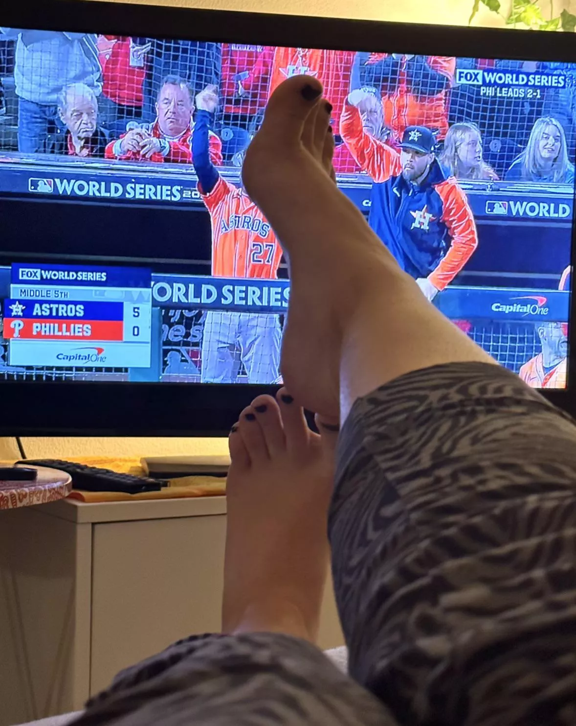 I hope my feet aren’t blocking your view… or maybe they are the view