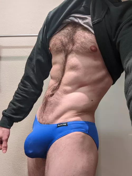 it's chilly outside...still couldn't wait to try on new briefs