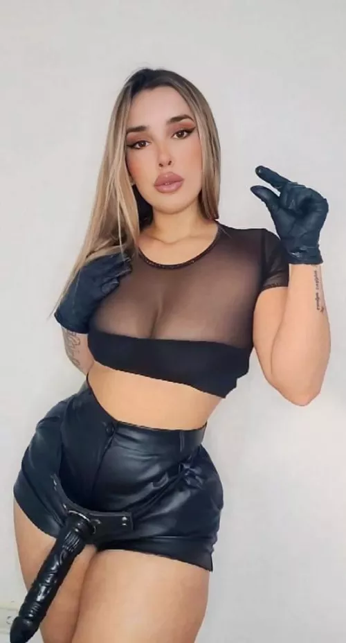 Keep that little cock locked up while I use mine in your ass.