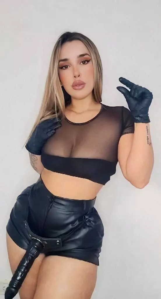 Keep that little cock locked up while I use mine in your ass.