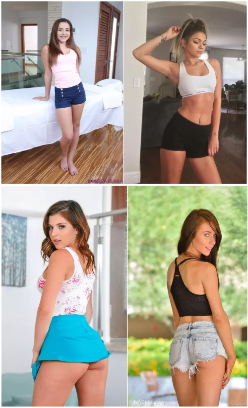 Kharlie Stone, Athena Faris, Leah Gotti, Anya Olsen. Fuck one's pussy, ass, face and eat one's pussy.