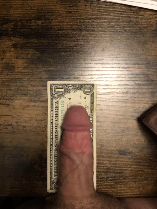 Little less than a dollar