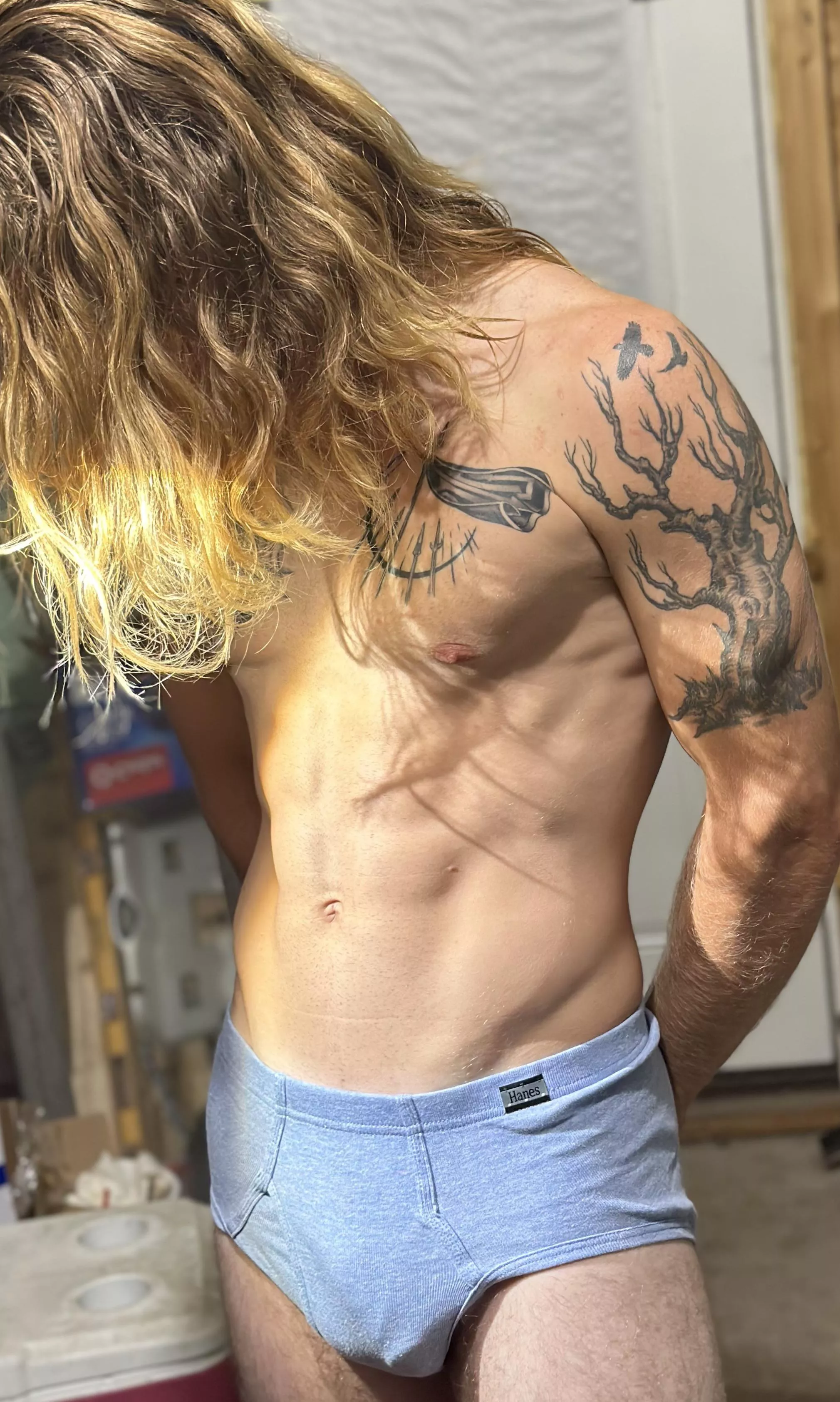 Locks of gold drink the sun