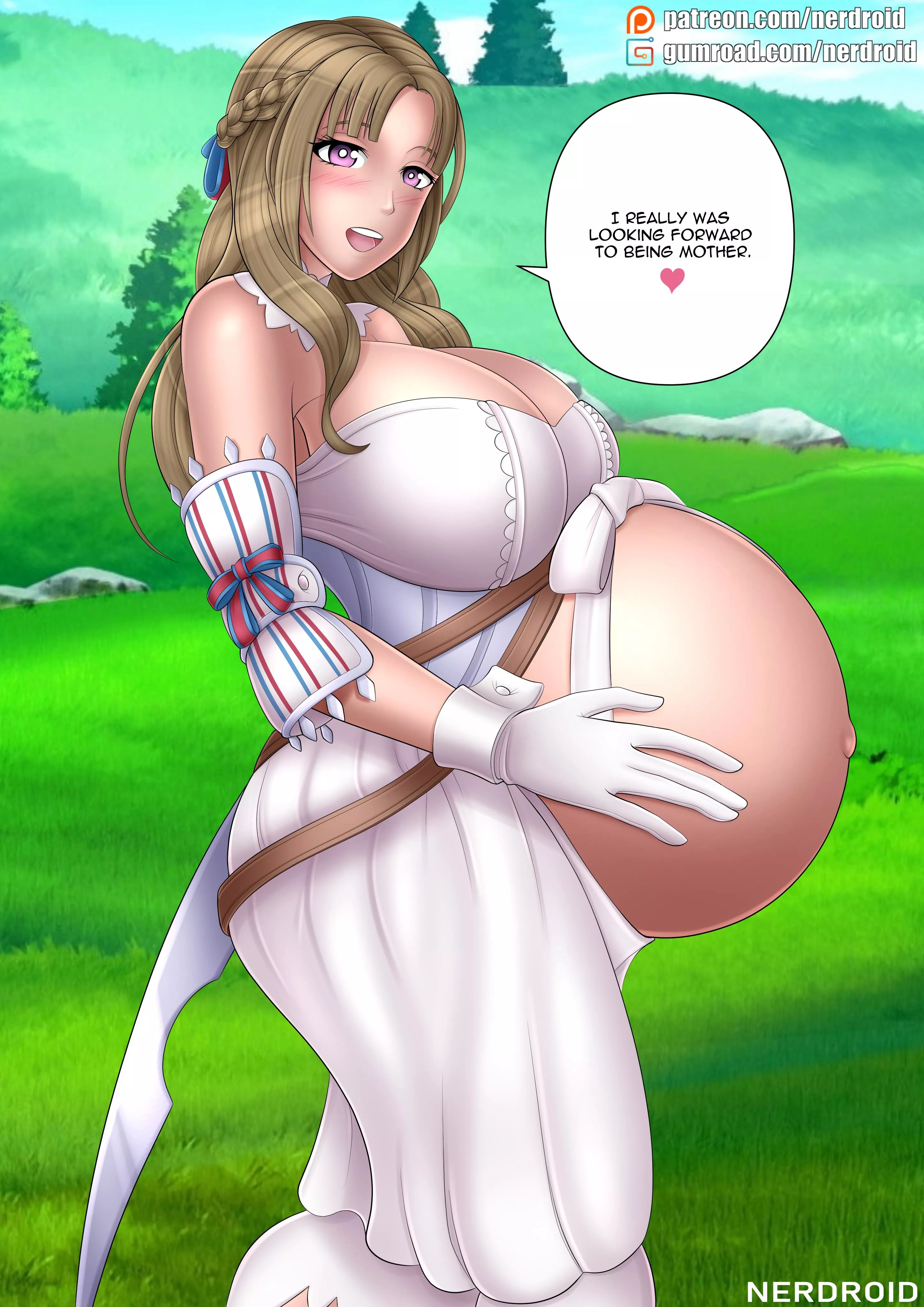 Mamako Oosuki pregnant from Okasaan Online, made on request.