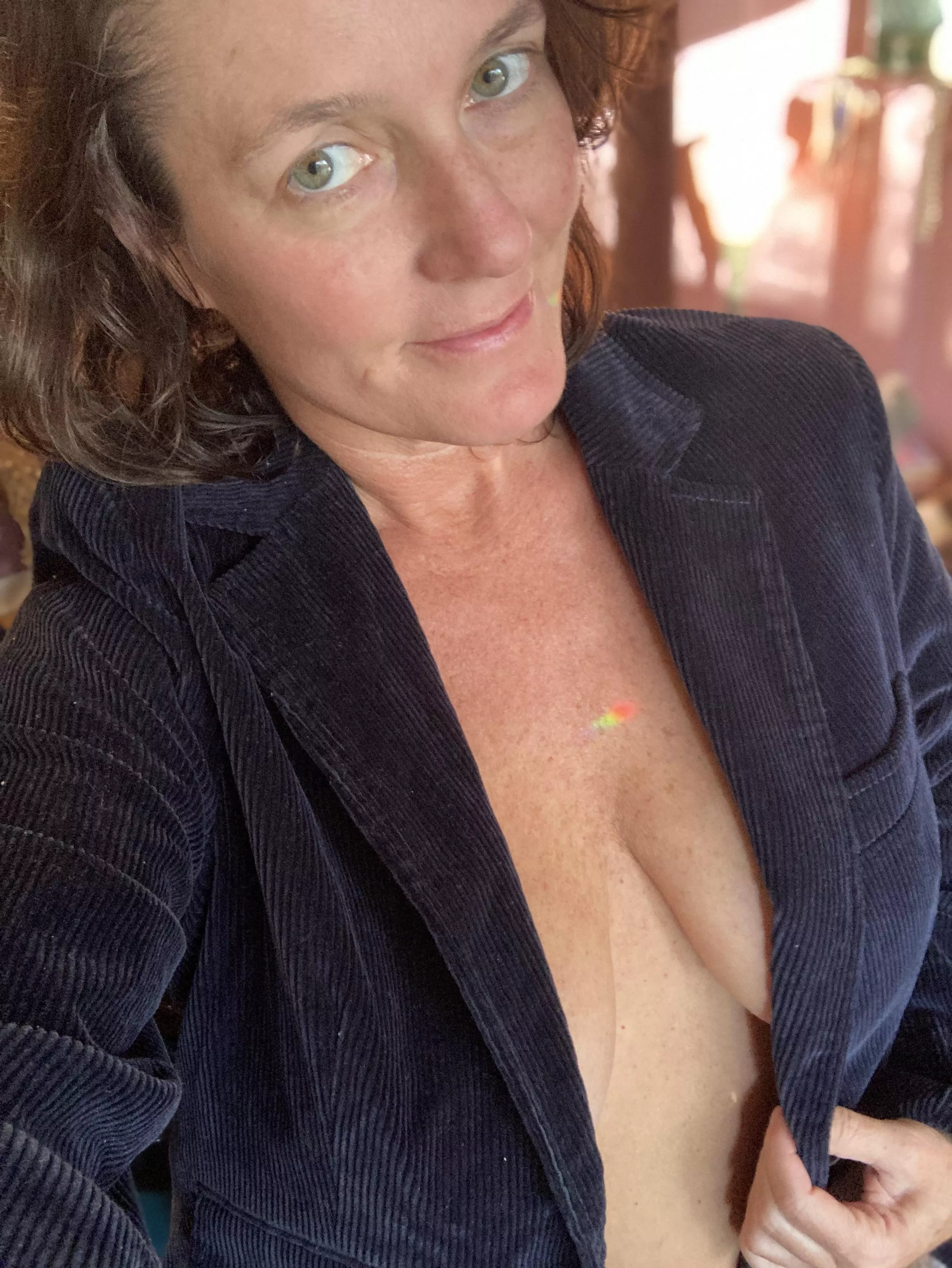 Maybe I can wear your blazer next.