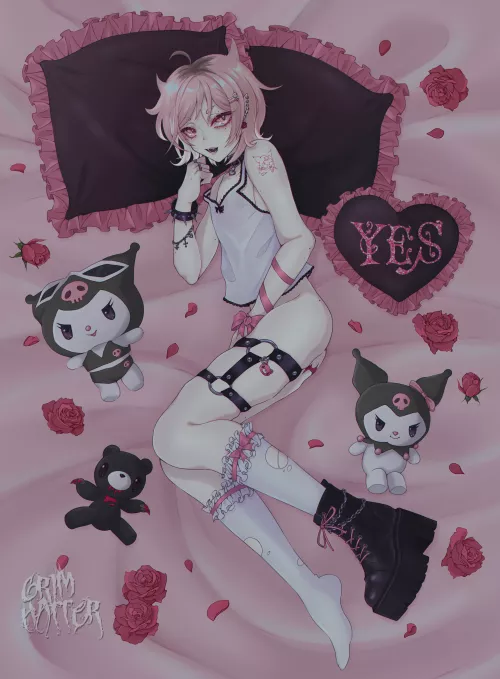 My OC! He's a big Sanrio fan