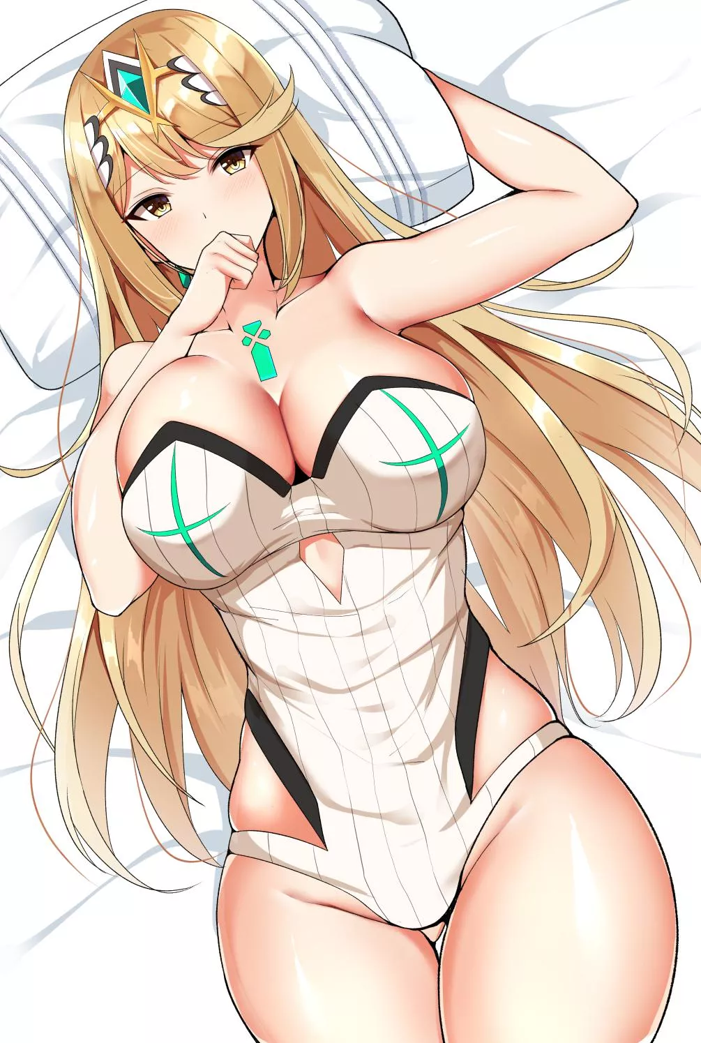 Mythra laying out