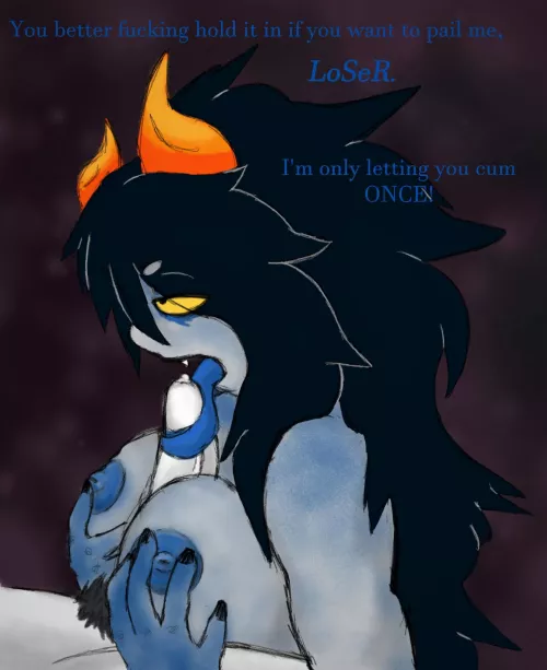 [OC] Whobie says that, but they're going to make sure their victim fails anyways so that they can make fun of them 😔 A quickie! I've been wanting to draw Whobie titfucking for a while now ^^