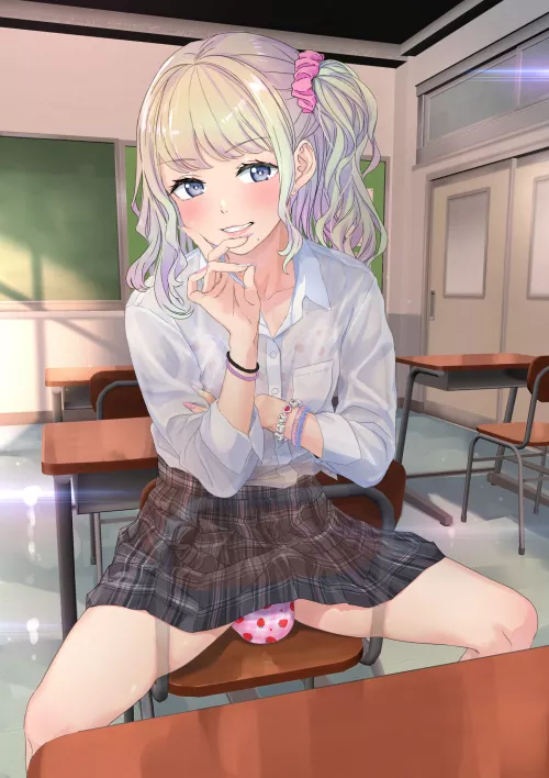 Offering up her stawberries (ono) [Original]