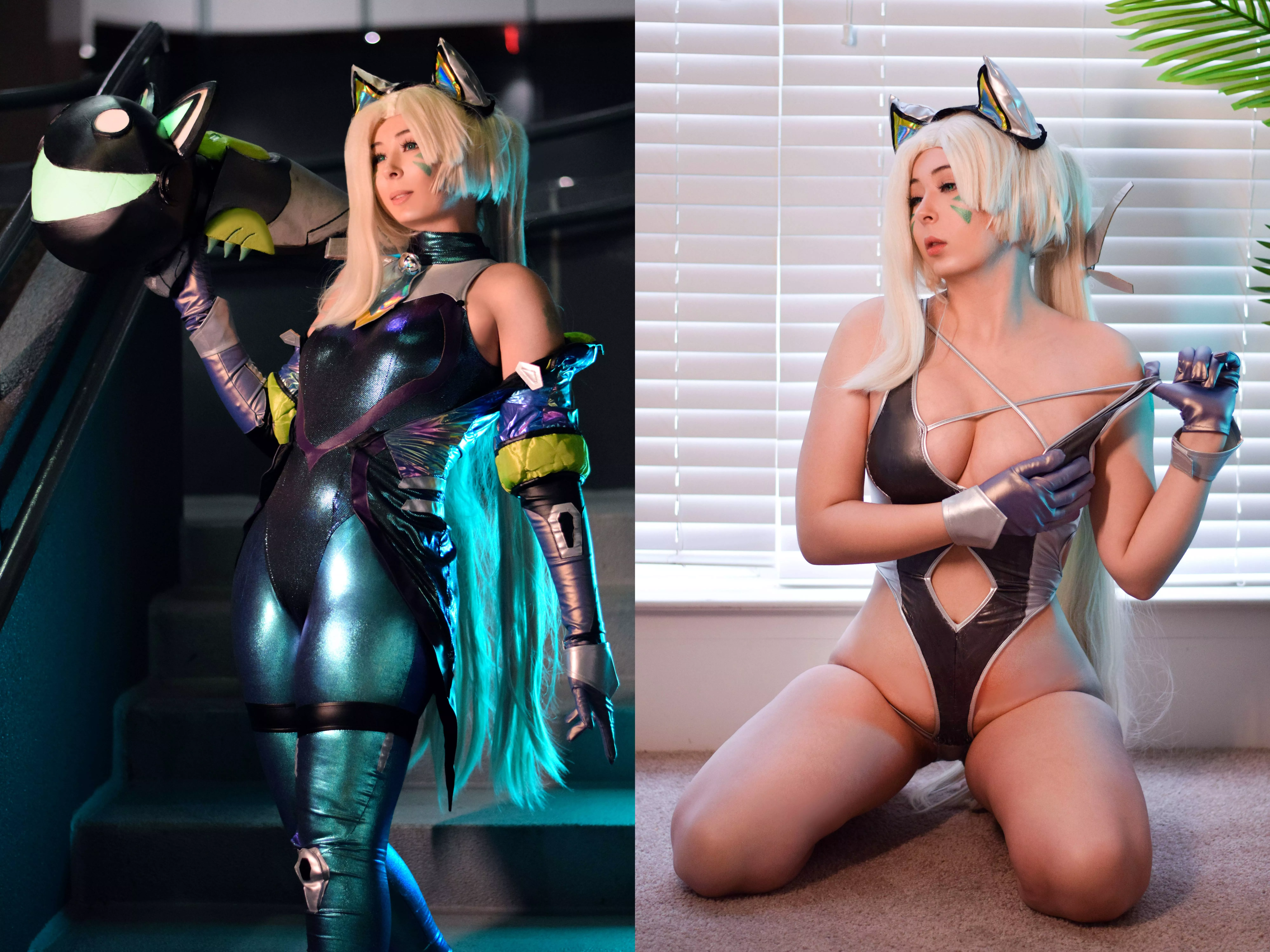 On and off! Battle Cat Jinx cosplay (Ribaibu)