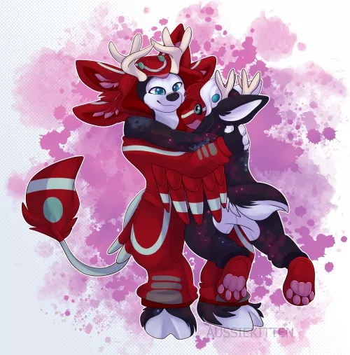 Onesie Cuddles! [Art by myself | Commission for Teifer]