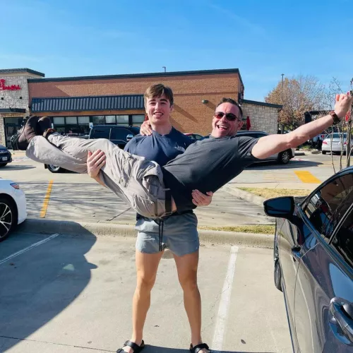 Said to my son let's pick up Chick-Fil-A, and he picks me up instead!