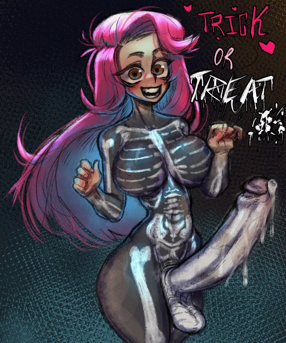 Skinny girl with huge cock (LordMoku)