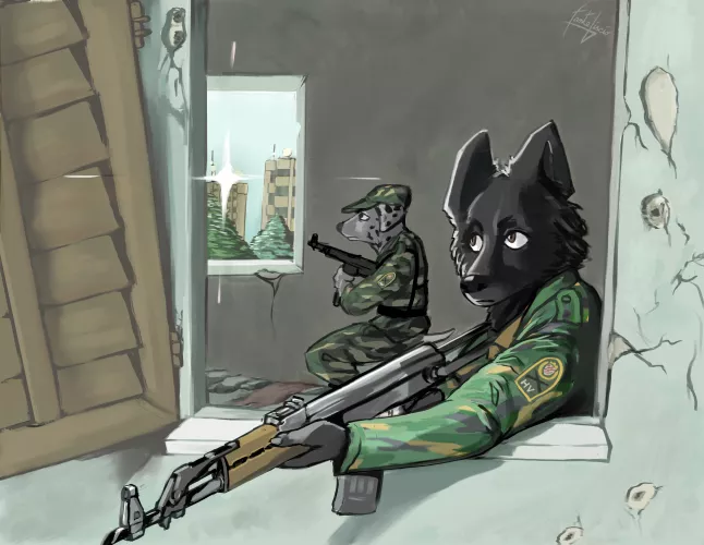 Sniper glint (art by me)