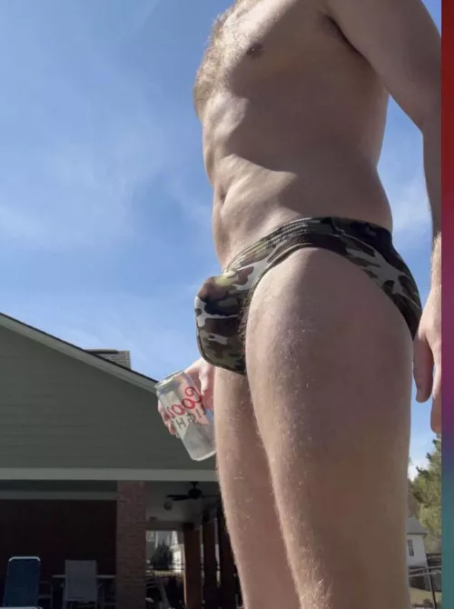 Speedo at the pool