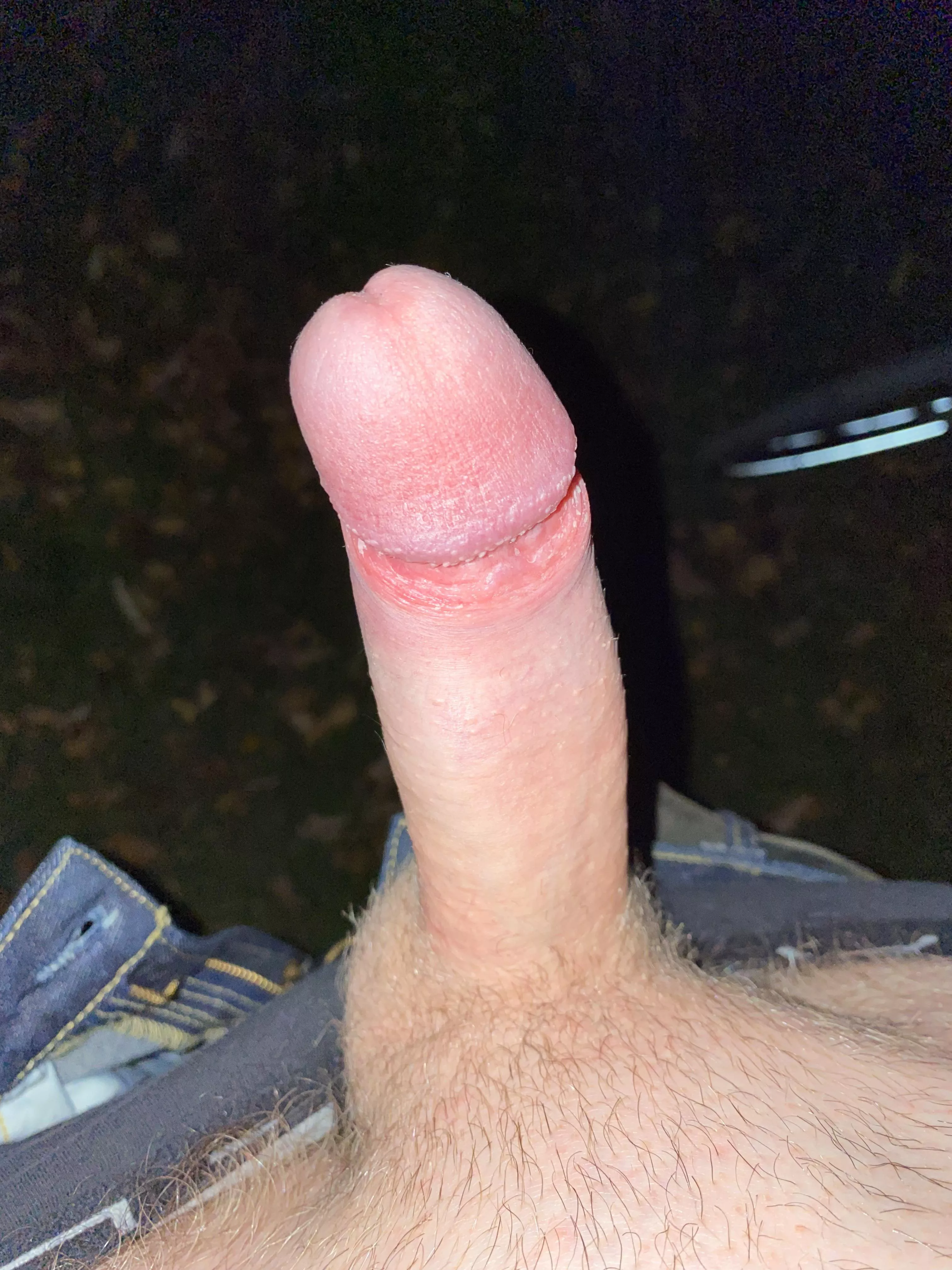 Stroking outside after a night out