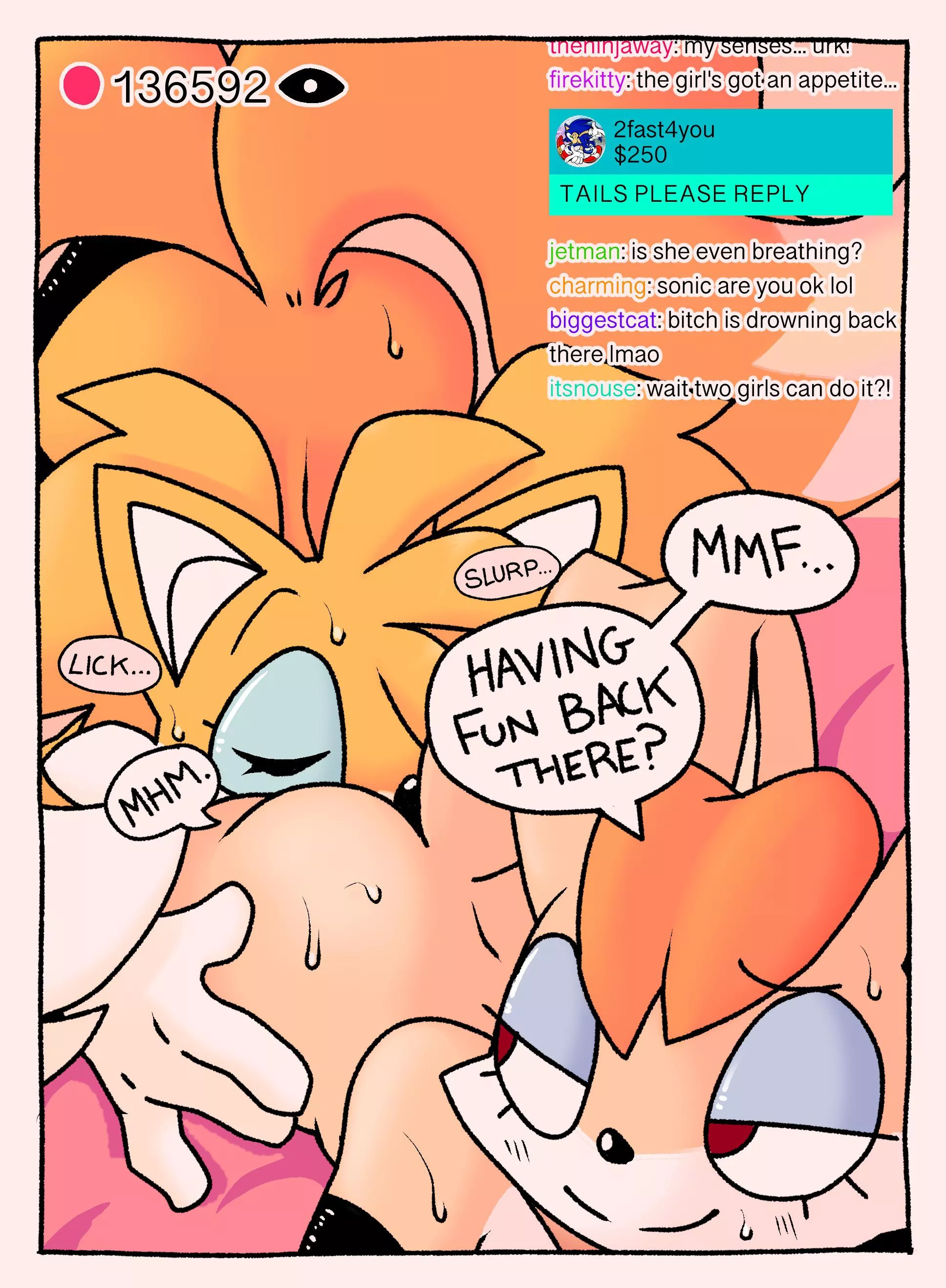 Tails' Vanilla-flavored breakfast! (PONPORIO)
