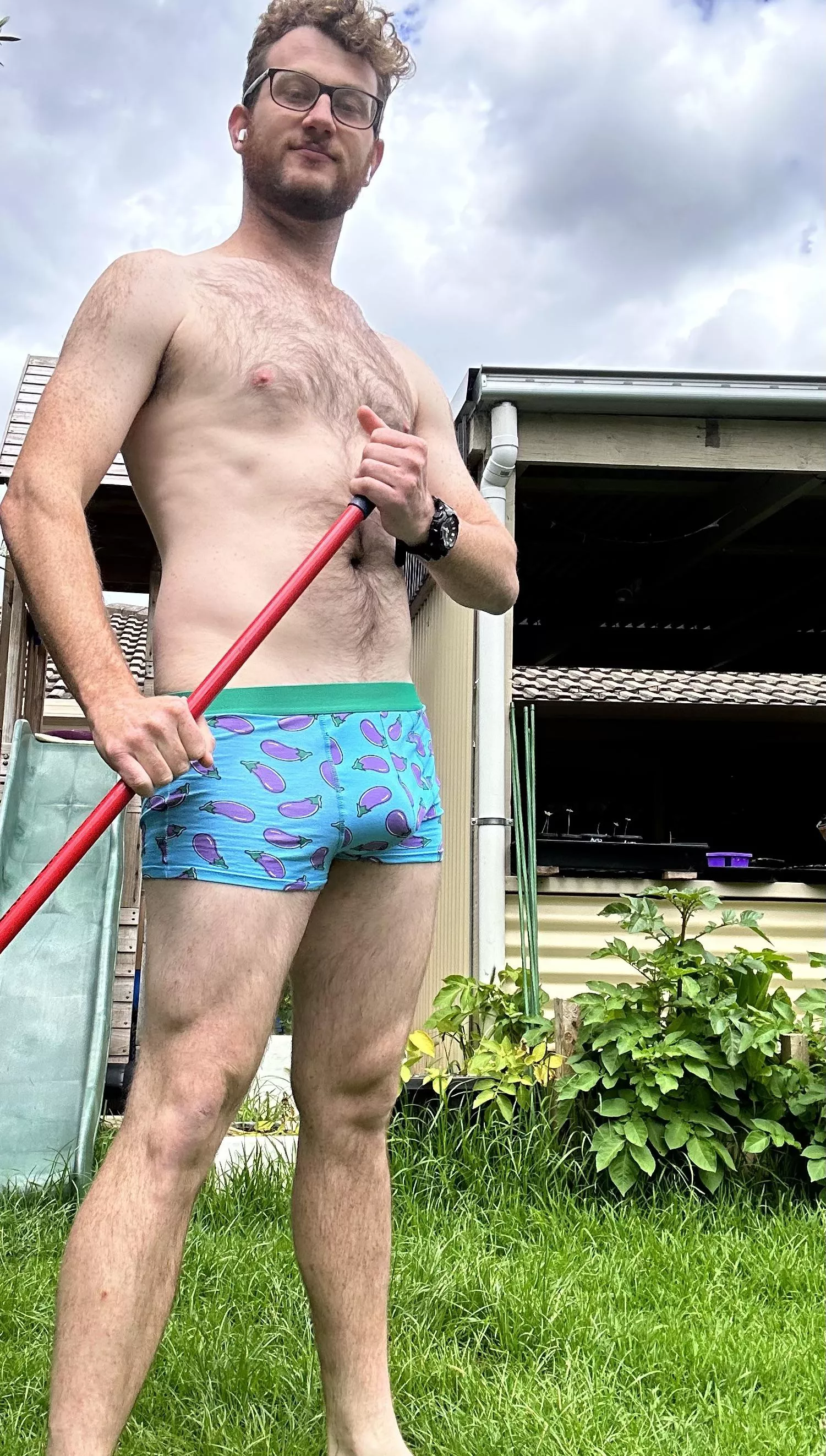 Tending to the Garden 🍆