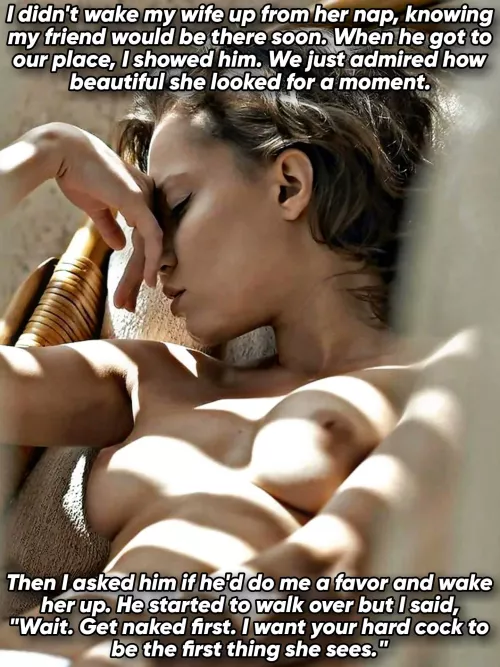 The first thing she sees...