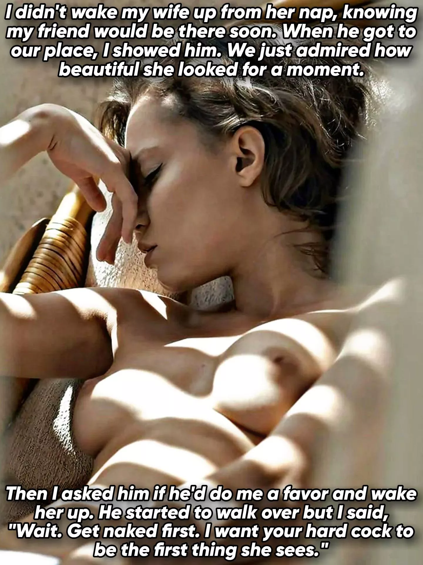 The first thing she sees...