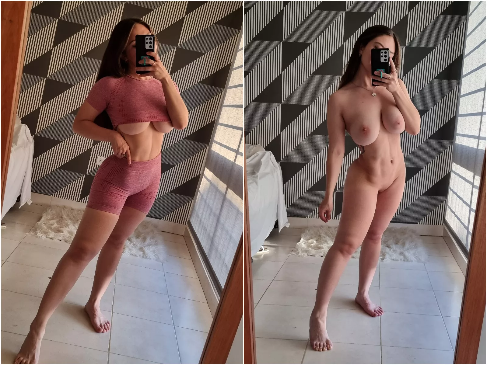 What all the guys at my gym don’t get to see- me fully naked 😅