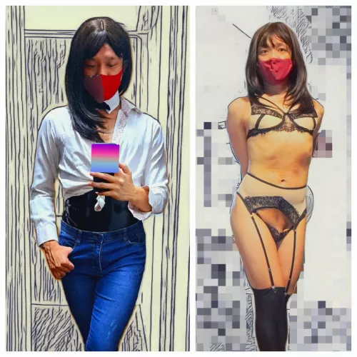 When a date ends with off-clothings...