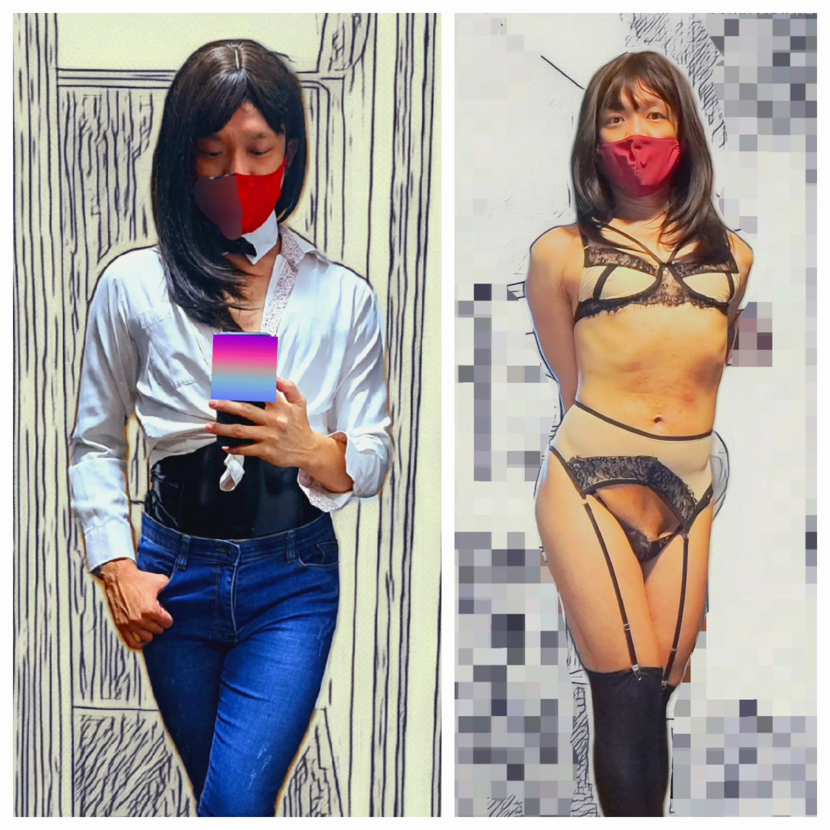 When a date ends with off-clothings...