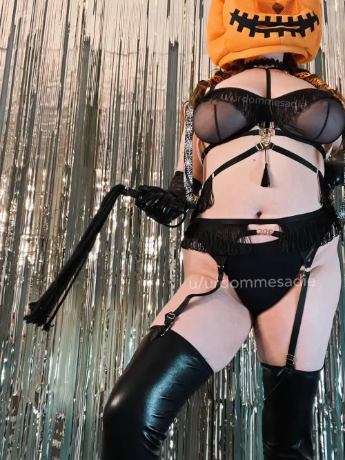 Which one of my boys is up for a post Halloween flogging [F]