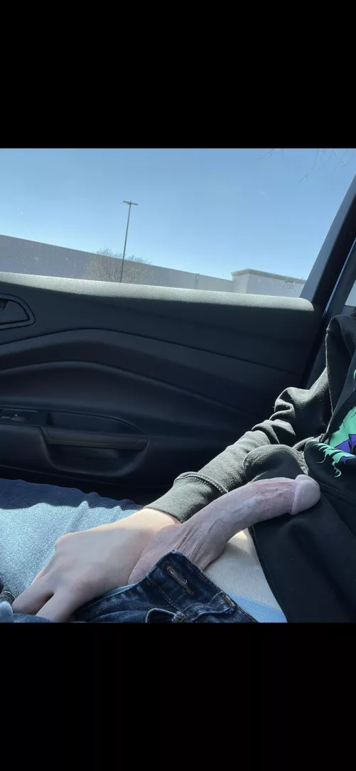 Would you stop if you saw me sitting in the car like this?