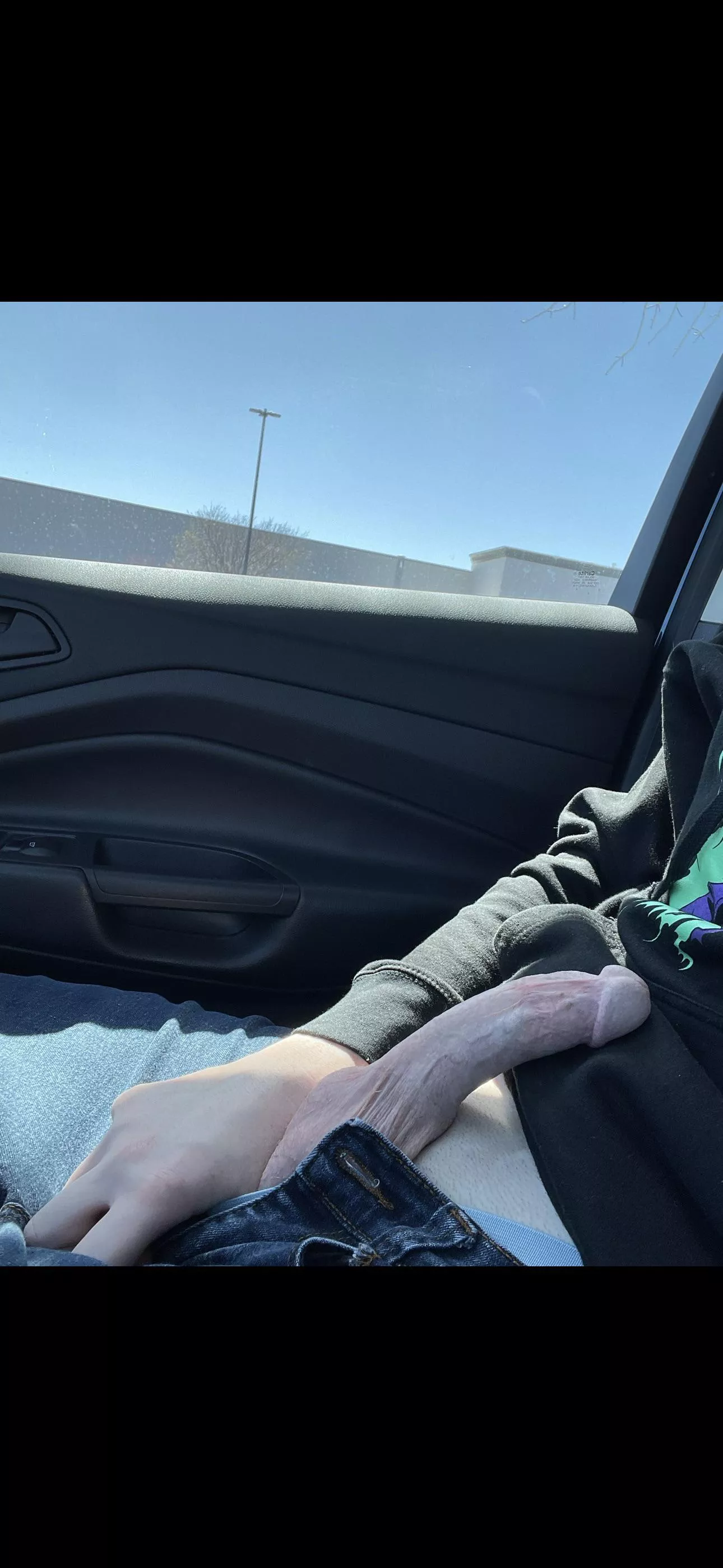 Would you stop if you saw me sitting in the car like this?