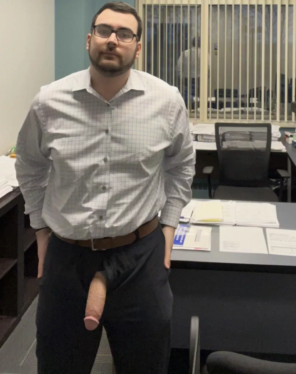 Wyd if you walk into my office with me like this?