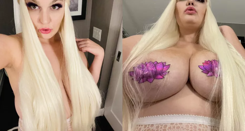 You can’t tell until you brush the hair to the side. Wow!