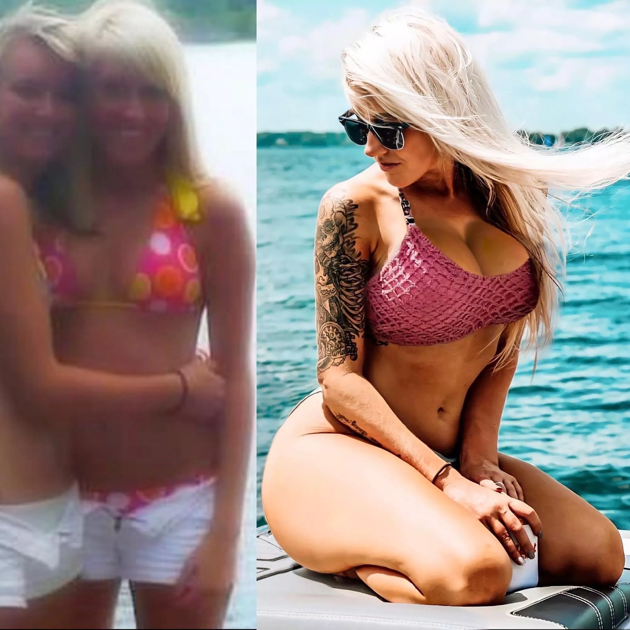 2010 vs 2022 🍑😘 more fillers soon & maybe new implants. Should I go bigger this time? 😈 [f30]